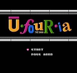 Ufouria The Saga title screen for NES